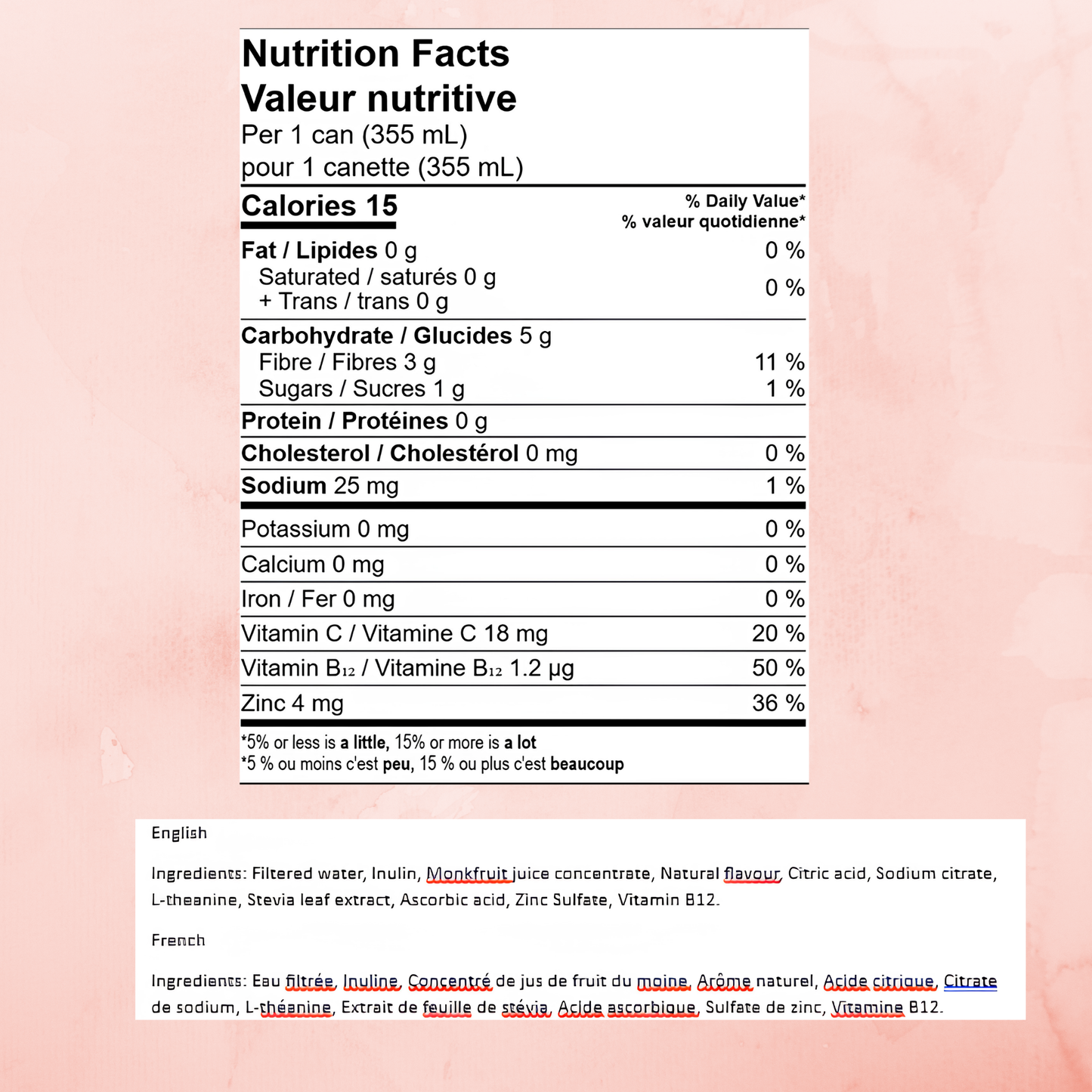 Solidviibe Functional Wellness Tonic 15 calories/can (Passionfruit)
