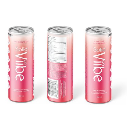 Solidviibe Functional Wellness Tonic 15 calories/can  (Passionfruit)