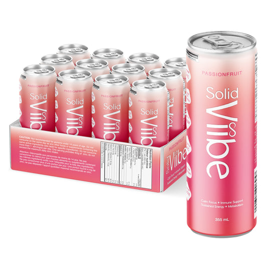 Solidviibe Functional Wellness Tonic 15 calories/can  (Passionfruit)