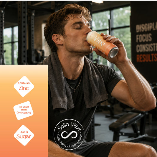 Solidviibe Functional Wellness Tonic 15 calories/can (Peach)