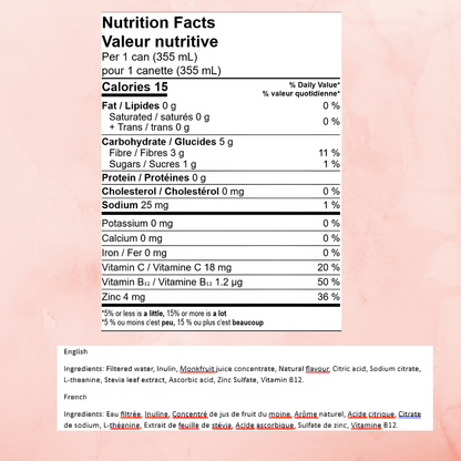 Solidviibe Functional Wellness Tonic 15 calories/can  (Passionfruit)