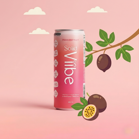 SolidViibe- Passionfruit flavor- 12 pack 355ml