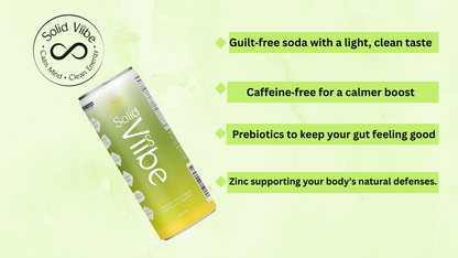 Solidviibe Functional Wellness Tonic 15 calories/can (Lemon ginger)