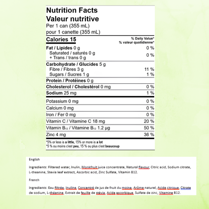 Solidviibe Functional Wellness Tonic 15 calories/can (Lemon ginger)